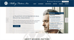 Desktop Screenshot of milbergfactors.com