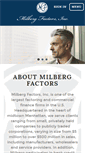 Mobile Screenshot of milbergfactors.com